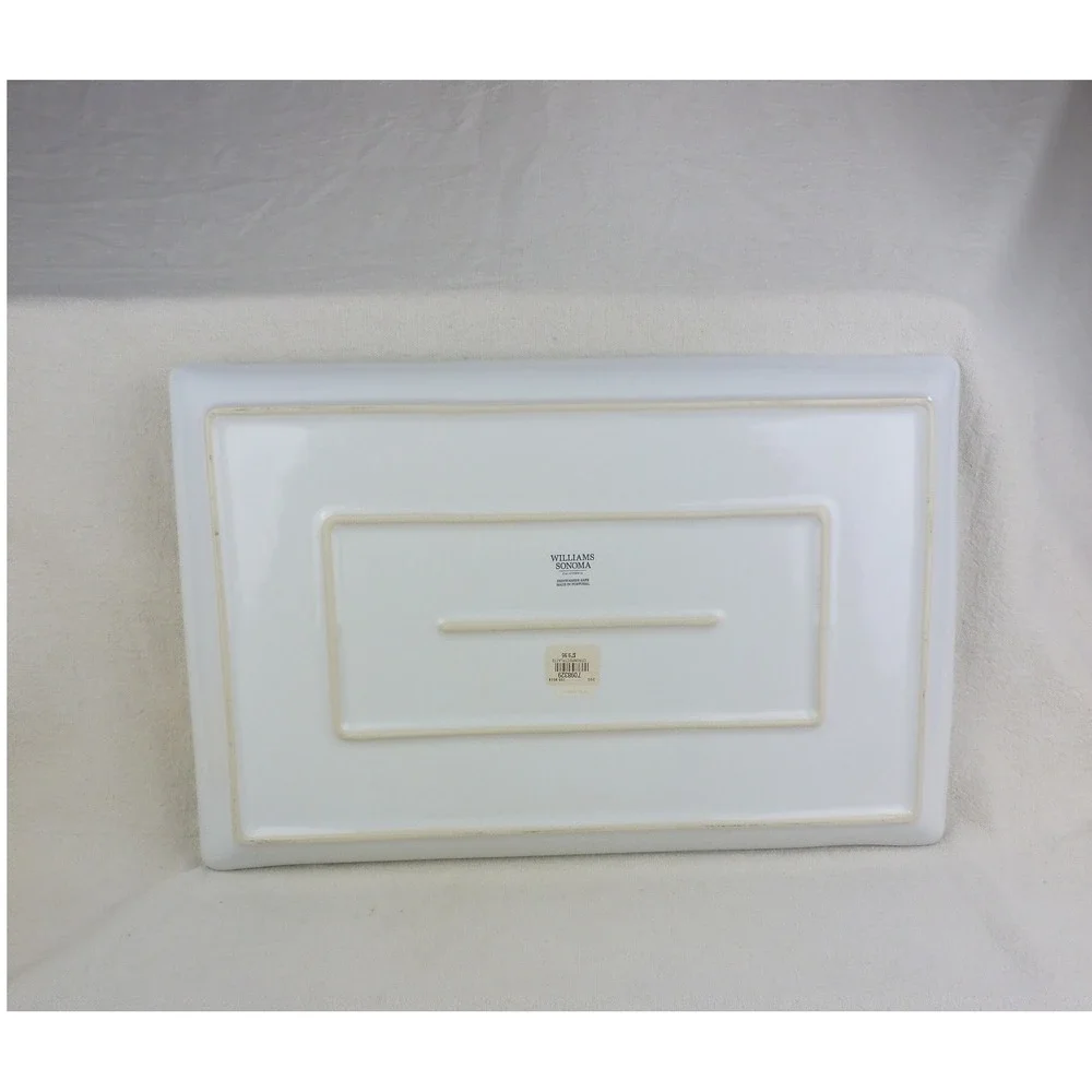 Williams Sonoma Citron Rectangle Platter Tray Lemon Botanical Made in Portugal‎